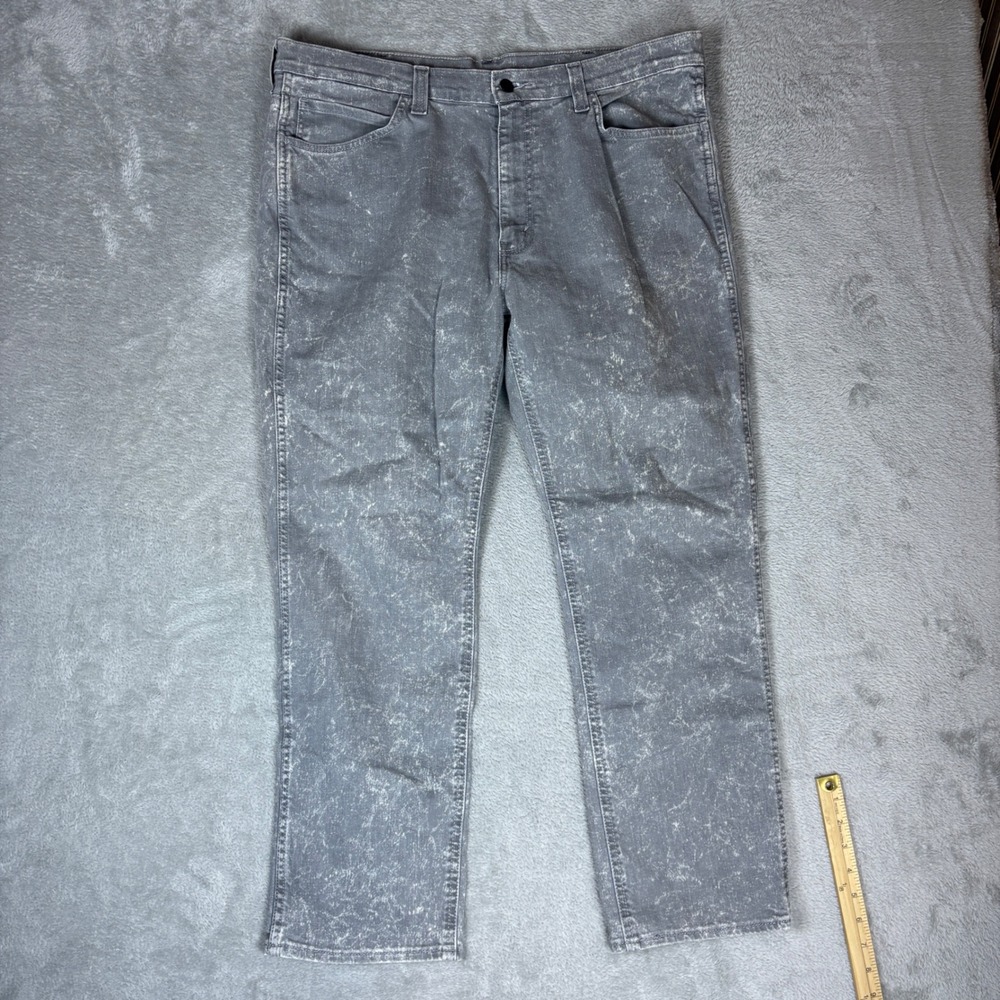 Levi's Jeans Mens 38x30 (Fits 40x29) 541‎ Athletic Taper Grey Acid Wash Stretch
